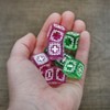 Toy Vault RPG Fudge Dice Set; Role Playing Games Purple and Green Customizable Dice - 3 of 4