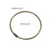 Unique Bargains Carbon Steel Loose Leaf Binder Snap Shower Curtain Rings 20 Pcs - 2 of 4