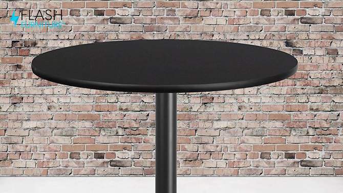 Flash Furniture 36'' Round Laminate Table Top with 30'' x 30'' Table Height Base, 2 of 5, play video