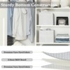 WeThinkStorage Set of 2 Striped Decorative Fabric Storage Bins Capacity - 3 of 4
