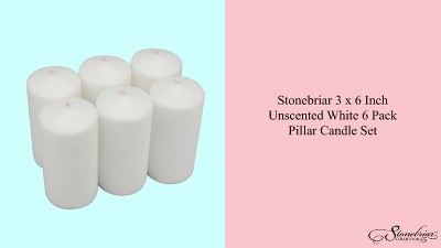 Serenity Palm 10" Flameless White Scented Pillar Candle