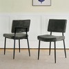 CAVINAS 20.1" Modern Minimalist Dining Chairs,Set of 3/5,Velvet Accent Chairs for Dining Room,Dining Furniture Chair,Vanity Chairs - 2 of 4