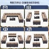 ALAULM 14 Pieces Patio Furniture Set, Rattan Wicker Outdoor Conversation Sets, Outdoor Furniture Sofa Set - 3 of 4