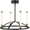Artcraft Lighting Infiniti 4 - Light Chandelier in  Matte Black/Brass - 3 of 4