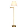 Hampton & Thyme Swing Arm Floor Lamp with Fabric Empire Shade - 4 of 4