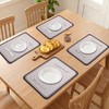 REGALWOVEN Placemats Set of 6 Leather Placemats for Kitchen Dining Table Decor  Heat Resistant - 3 of 4