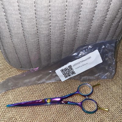 Unique Bargains Hair Scissors, Hair Cutting Scissors, Professional Barber  Scissors, Stainless Steel Razor, 6.89 Long Gold Tone