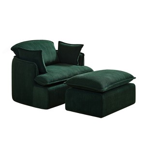 Anybear Convertible Compressed Sofa Chair with Ottoman, for Small Spaces - 1 of 4