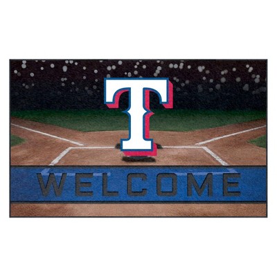 MLB Texas Rangers Crumb Rubber Door Mat 18"x30"