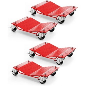Acekool Car Wheel Dolly Set of, Vehicle Moving Cart with Locking Casters, Anti-Slip Plate, for Cars, Trucks, Trailers - 1 of 4