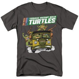 Teenage Mutant Ninja Turtles Teenage Mutant Ninja Turtles Van Adult T Shirt, Charcoal - 1 of 4
