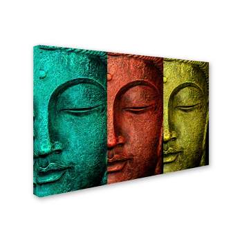 Trademark Fine Art -Mark Ashkenazi 'Buddha Face' Canvas Art