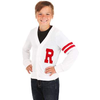 HalloweenCostumes.com Grease Deluxe Rydell High Kids Letterman Sweater for Boys.