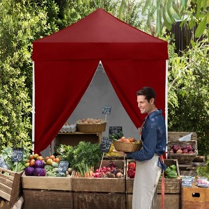 EAGLE PEAK 5x5 FT Pop up Canopy Instant Portable Tent with 4-Side Wall Panels - 1 of 4