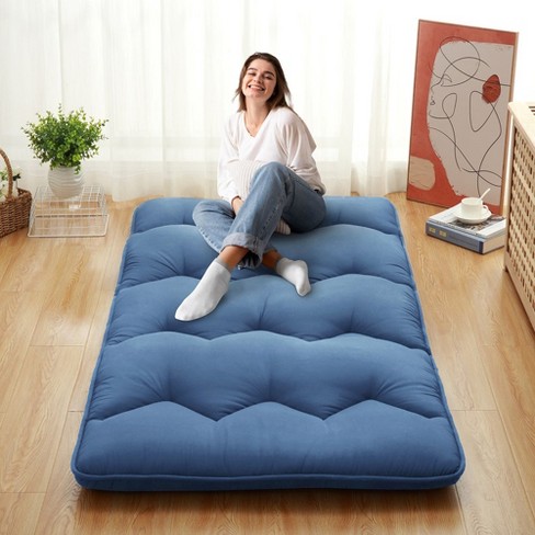 Whizmax Japanese Futon Mattress Foldable, Solid Color Floor Mattress ...