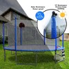 Vynxaria 16FT Trampoline with Basketball Hoop pump and Ladder(Inner Safety Enclosure) with soccer goal blue - 3 of 4
