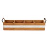 Cheung's Reid Wooden 4 Slot Storage Caddy - Brown - 4 of 4