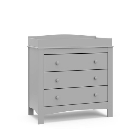 Graco Noah 3 drawer Dresser With Removable Changing Table Topper Pebble Gray Target