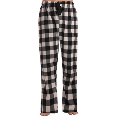 #followme Men's Microfleece Pajamas - Plaid Pajama Pants for Men - Lounge & Sleep PJ Bottoms