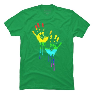 Adult Design By Humans Flag Rainbow Pride Hands By Avocato T-Shirt