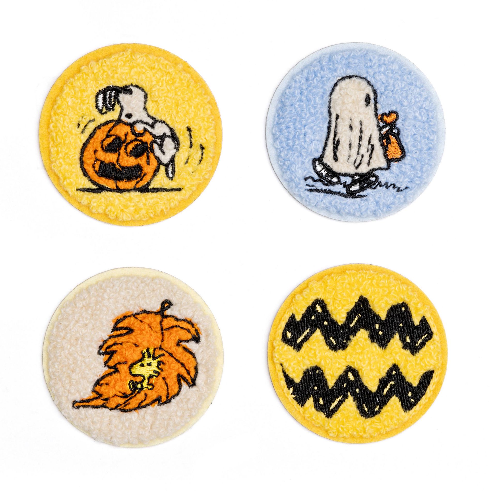 Yoobi Peanuts 4pk Sticker Patches Snoopy Halloween