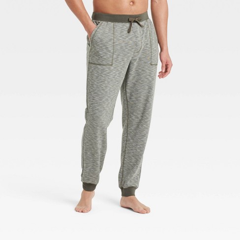 Men's Double Weave Jogger Pajama Pants - Goodfellow & Co™ Olive