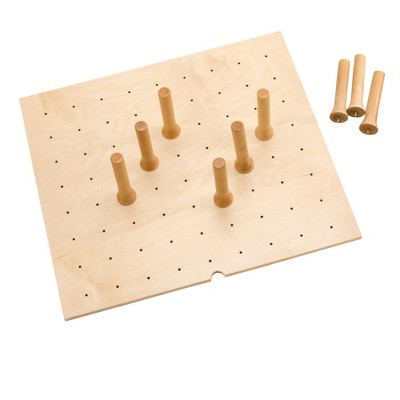 Natural Maple Adjustable Pegboard Drawer Organizer, 30" x 21"