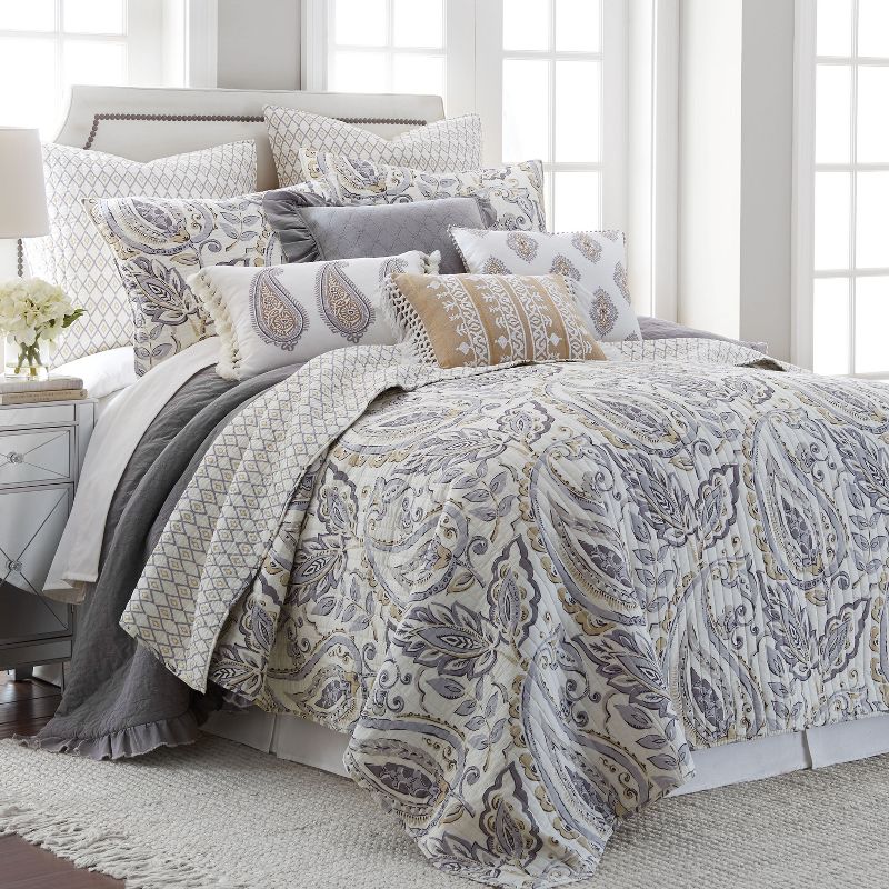 Tamsin Grey Quilt Set - Levtex Home, 1 of 6