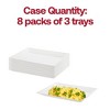 Smarty Had A Party 11" x 16" White Rectangular Plastic Serving Trays - 24 pcs - 4 of 4