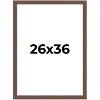 PosterPalooza | 26x36 Wide Barnwood Picture Frame, UV Acrylic, 6 Finishes - Grey, Brown, White, and Black - 2 of 4