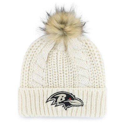 NFL Baltimore Ravens Women's Meeko Knit Beanie - Cream