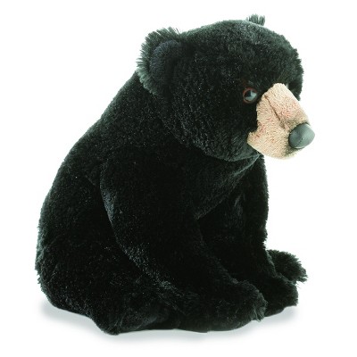 Aurora Flopsie 12" Blackstone Bear Black Stuffed Animal