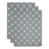 Bone Dry Microfiber Trellis Printed Pet Towel 3 Piece Set, Gray - 3 of 4