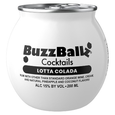 BuzzBallz Lotta Colada Cocktails - 4pk/200ml Bottles