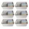 YBM Home Plastic Rattan Storage Box Basket Organizer for Bathroom, Pack of 6 - 3 of 4