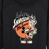 Women's - Disney - Shreddin And Strummin Lightweight French Terry Wide Neck Long Sleeve Shirt - 2 of 4