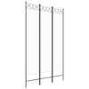 vidaXL 3-Panel Room Divider White 47.2"x78.7" Fabric - 2 of 4