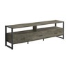72.25" Contemporary TV Stand with Black Metal Legs, 3 Storage Drawers, 2 Open Shelves, Easy-Clean Top for Living Room - 2 of 4
