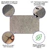 Emma and Oliver Non-Slip 1/4 Inch Thick Gray Multi-Surface Reversible Area Rug Pad - 4 of 4