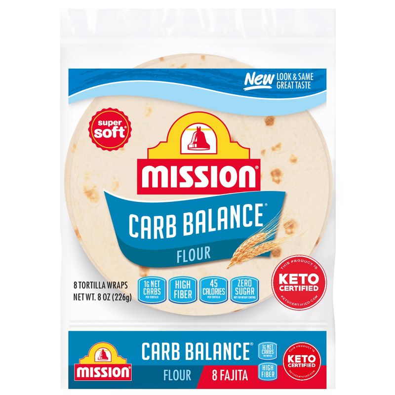 Mission Carb Balance Super Soft Flour Tortillas - 8oz/8ct, 1 of 6
