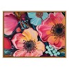 Kate & Laurel All Things Decor 31.5"x41.5" Sylvie Preppy Boho Aesthetic Colorful Floral Group Framed by The Creative Bunch Studio Tan - 2 of 4