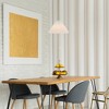Globe Electric Matte Brass Pendant Lighting with Off-White Pleated Fabric Shade by Novogratz x Globe: ETL Listed, Iron Body, Adjustable Height - 4 of 4