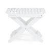 Folding Acacia Wood Outdoor Side Table, Small Portable Camping Table for Patio, Balcony or Travel – Cuddlewood - 3 of 4