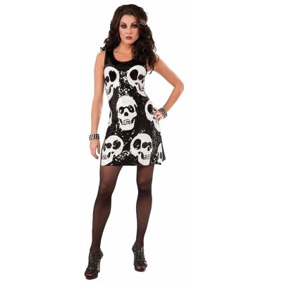 Forum Novelties Sequin Skull Dress Adult Womens Costume : Target