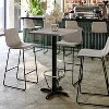 Flash Furniture 24'' x 30'' Rectangular Laminate Table Top with 22'' x 22'' Bar Height Table Base and Foot Ring - 2 of 4