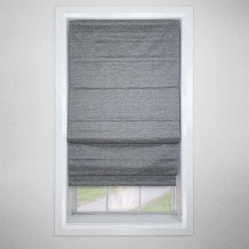 Versailles Caesar Cordless Roman Blackout Shades For Windows Insides/Outside Mount Ash Grey, 3 of 6