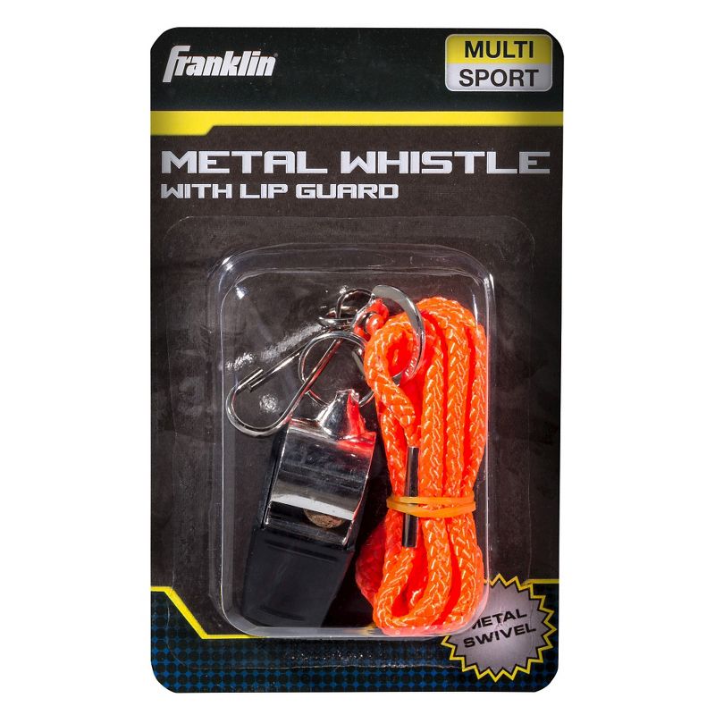 Franklin Sports Metal Whistle with Lip Guard, 4 of 5