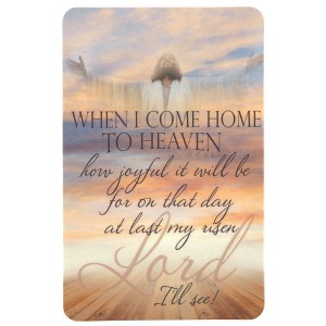 Dicksons When I Come Home to Heaven How Joyful Bereavement Pink 4 x 2.5 Paper Bookmark Pocket Card Place Keeper Pack of 12 - 1 of 2