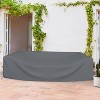 Covers & all Outdoor Sectional Sofa Set Cover, 1000D PVC-Coated Heavy Duty Waterproof Patio Couch Cover, 28 in H x 88 in W x 62 in D, Gray - 3 of 4