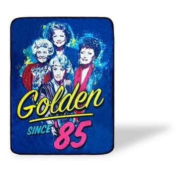 Just Funky The Golden Girls Golden Since 85 Large Fleece Throw Blanket | 60 x 45 Inches